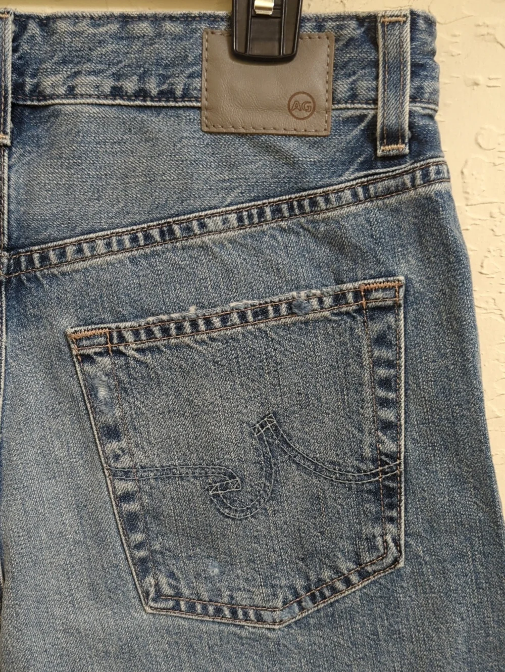 AG Jeans Myth Clove High-Rise Baggy Fit Button Fly Cut Off Shorts Size 25